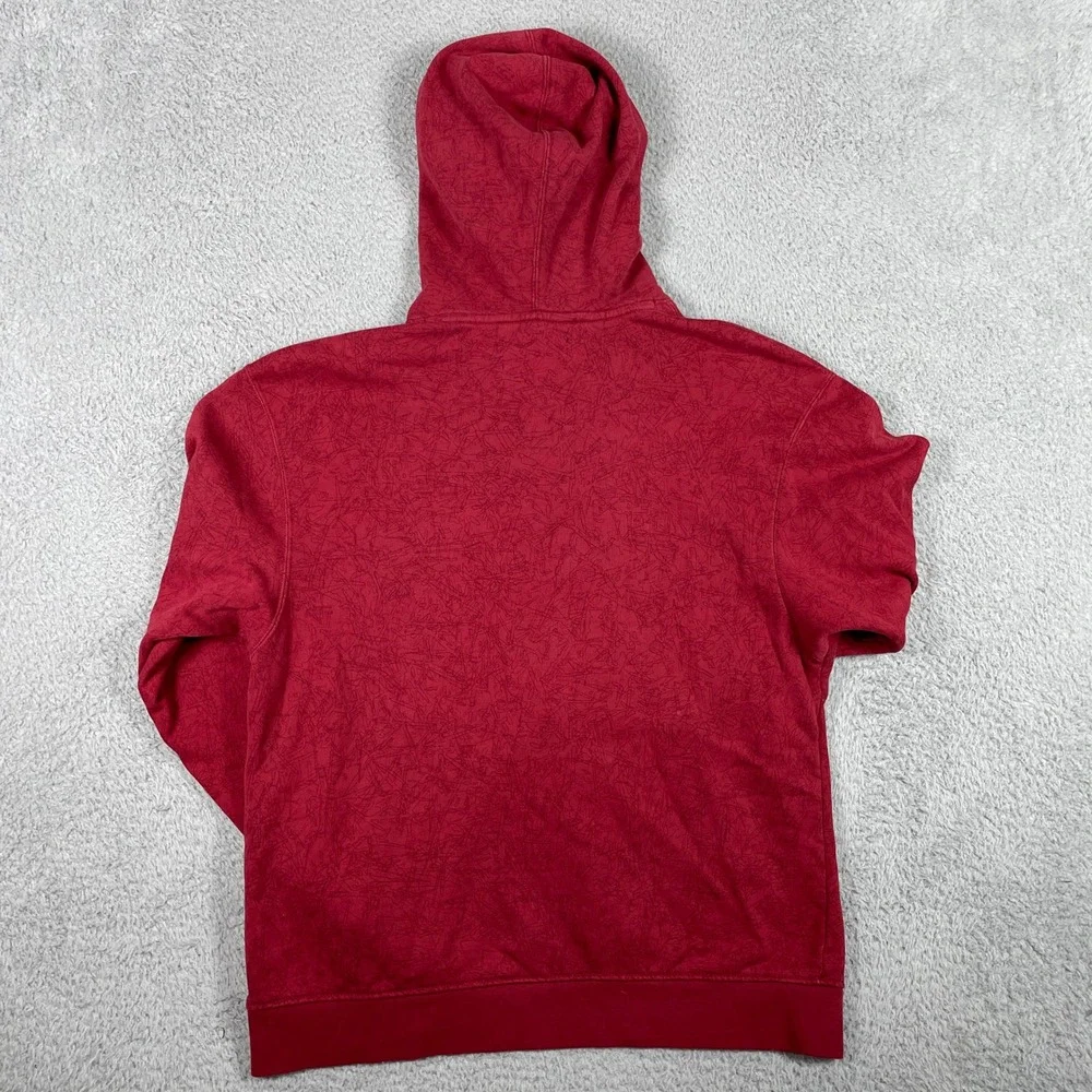 Oklahoma Sooners Football Jordan Hoodie Mens Medium Red Pullover Fleece OU